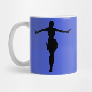 LARA CROFT SILHOUETTE CROFT MANOR (Tomb Raider Legend) Mug